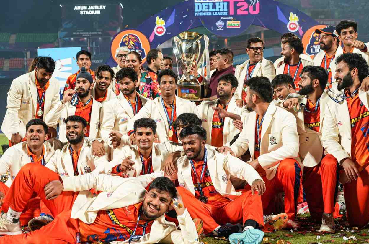 West Delhi Lions Delhi Premier League T20 2025 Match at Arun Jaitley Stadium