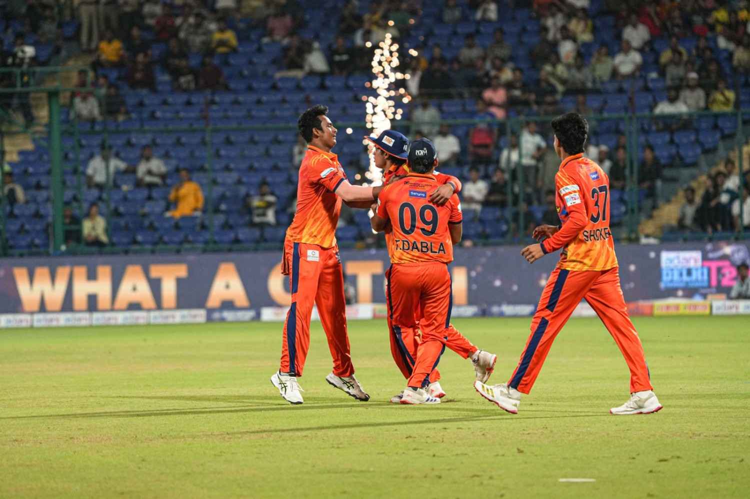 West Delhi Lions Delhi Premier League T20 2025 Match at Arun Jaitley Stadium